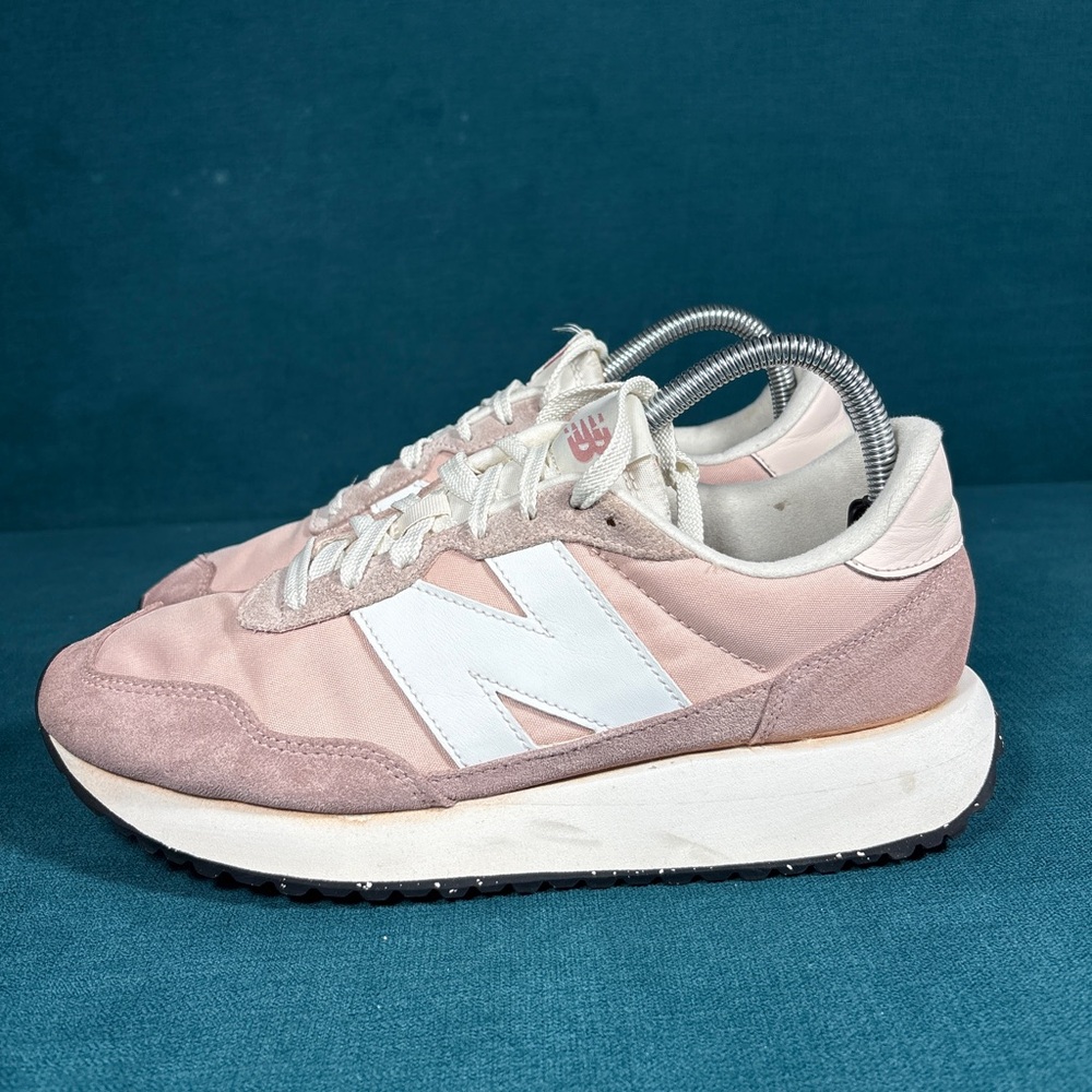 New Balance WS237DP1 Women’s Sneakers Pink White Size 9 Running Casual Shoes